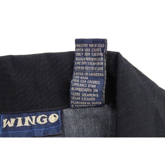 Wingo Mens XL Short Sleeve Shirt Large Mosquito Print on Back Polyester - Picture 7 of 7